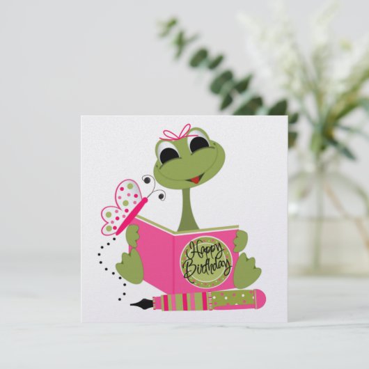 Birthday Uitnodiging (Staand voorkant)