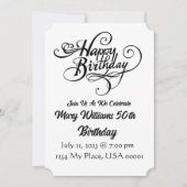 Birthday Uitnodiging (Voorkant)