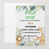 Birthday Uitnodiging (Voorkant / Achterkant)