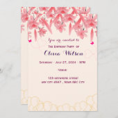 Birthday Uitnodiging (Voorkant / Achterkant)