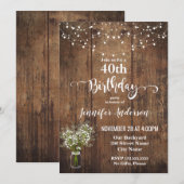 Birthday-uitnodiging (Voorkant / Achterkant)