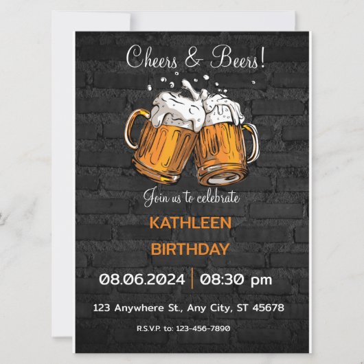 Birthday Uitnodiging (Voorkant)