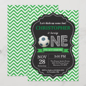 Birthday-uitnodiging 1e verjaardag kaart (Voorkant / Achterkant)