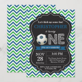 Birthday-uitnodiging 1e verjaardag kaart (Voorkant / Achterkant)