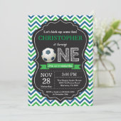 Birthday-uitnodiging 1e verjaardag kaart (Staand voorkant)