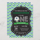 Birthday-uitnodiging 1e verjaardag kaart (Voorkant / Achterkant)