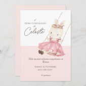 Birthday Uitnodiging | Baptisme-uitnodiging (Voorkant / Achterkant)