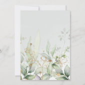 Birthday Uitnodiging | Eucalyptus Greenery Waterco (Achterkant)