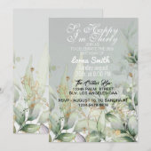 Birthday Uitnodiging | Eucalyptus Greenery Waterco (Voorkant / Achterkant)