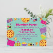 Birthday-uitnodiging Kaart (Staand voorkant)