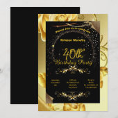 Birthday-uitnodiging Kaart (Voorkant / Achterkant)