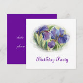 Birthday-uitnodiging Kaart (Voorkant / Achterkant)