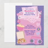 Birthday-uitnodiging Kaart (Voorkant / Achterkant)