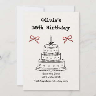 Birthday-uitnodiging Kaart