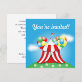 Birthday-uitnodiging Kaart (Voorkant / Achterkant)