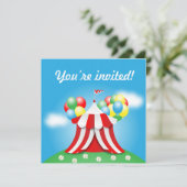 Birthday-uitnodiging Kaart (Staand voorkant)