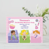 Birthday-uitnodiging Kaart (Staand voorkant)