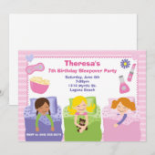 Birthday-uitnodiging Kaart (Voorkant / Achterkant)