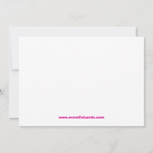 Birthday-uitnodiging Kaart (Achterkant)