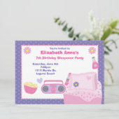 Birthday-uitnodiging Kaart (Staand voorkant)