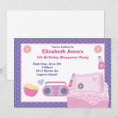 Birthday-uitnodiging Kaart (Voorkant / Achterkant)