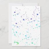 Birthday Uitnodiging | Regenboogpopulatie Waterver (Achterkant)