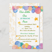 Birthday-uitnodiging Save The Date (Voorkant / Achterkant)