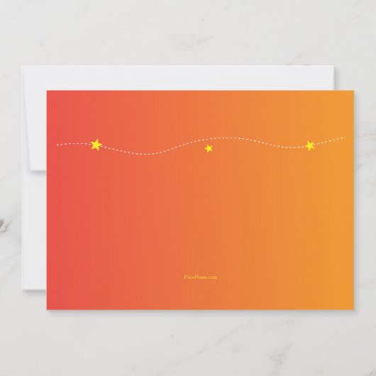 Birthday Uitnodiging tot het koken van diploma's (Achterkant)