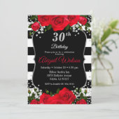 Birthday-uitnodiging, uitnodiging van Birthday (Staand voorkant)