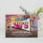 Birthday-uitnodiging van 90 kaart (Staand voorkant)