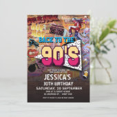 Birthday-uitnodiging van 90 kaart (Staand voorkant)