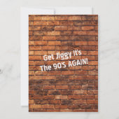 Birthday-uitnodiging van 90 kaart (Achterkant)