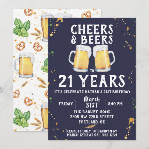 Birthday-uitnodiging van Cheers & Beers Kaart