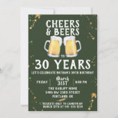 Birthday-uitnodiging van Cheers & Beers Kaart (Voorkant)
