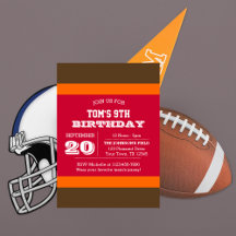 Birthday-uitnodiging van het Rode Pewter-Oranje Te