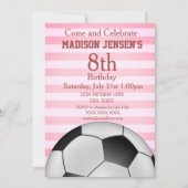 Birthday-uitnodiging van het Soccer Thmed Sports G Kaart (Voorkant)
