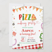 Birthday uitnodiging van Pizza Making Party (Voorkant)
