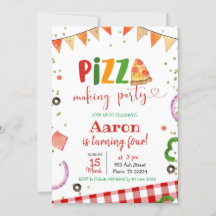 Birthday uitnodiging van Pizza Making Party