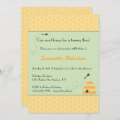Birthday-uitnodiging voor Buzzing Bees Kaart (Voorkant / Achterkant)