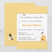 Birthday-uitnodiging voor Buzzing Bees Kaart (Voorkant / Achterkant)