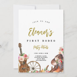 Birthday - uitnodiging voor Cowgirl Western