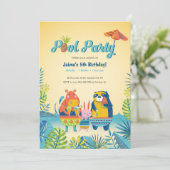 Birthday-uitnodiging voor de spoelveefokkerij kaart (Staand voorkant)