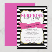 Birthday-uitnodiging voor een feestdag in de vrouw kaart (Voorkant / Achterkant)