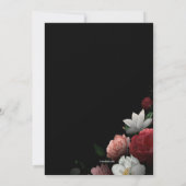 Birthday-uitnodiging voor Floral Dreams Kaart (Achterkant)