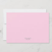 Birthday-uitnodiging voor het meisje in de bellenp kaart (Achterkant)