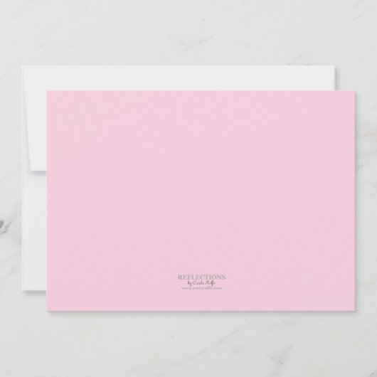 Birthday-uitnodiging voor het meisje in de bellenp kaart (Achterkant)