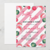 Birthday uitnodiging voor het vieren van Tutti Fru (Voorkant / Achterkant)