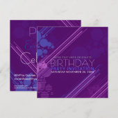 Birthday - uitnodiging voor House Party (Voorkant / Achterkant)