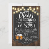 Birthday - uitnodiging voor kazen en bier (Voorkant)