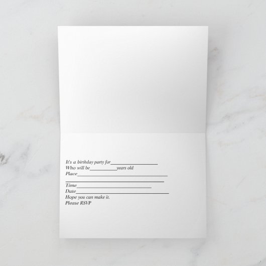 Birthday-uitnodiging voor kinderen in de pool (Binnen)